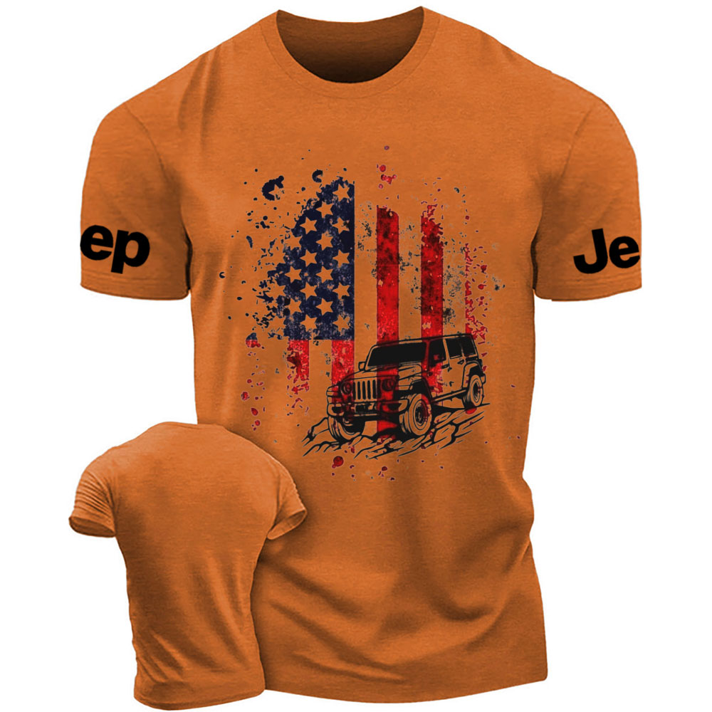American Flag Off-road Jp Patriotic Expedition T-Shirt