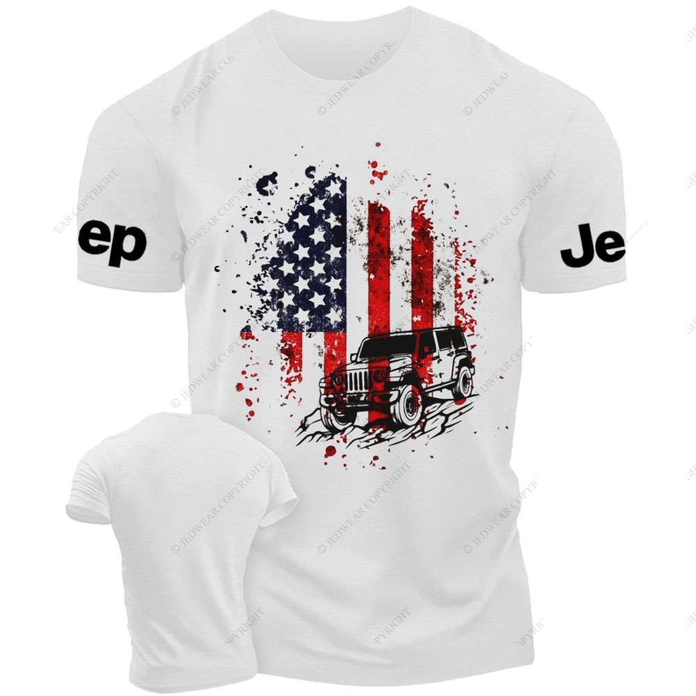 American Flag Off-road Jp Patriotic Expedition T-Shirt