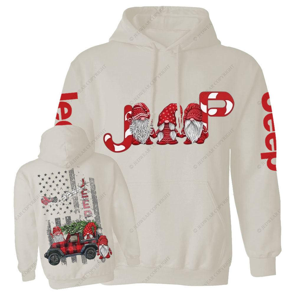 Cute Gnome with Jp Merry Christmas Casual Hoodie