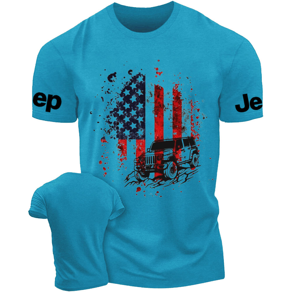 American Flag Off-road Jp Patriotic Expedition T-Shirt