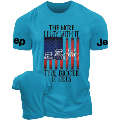 The more I Play with It the Bigger it Gets USA Flag Jp T-Shirt