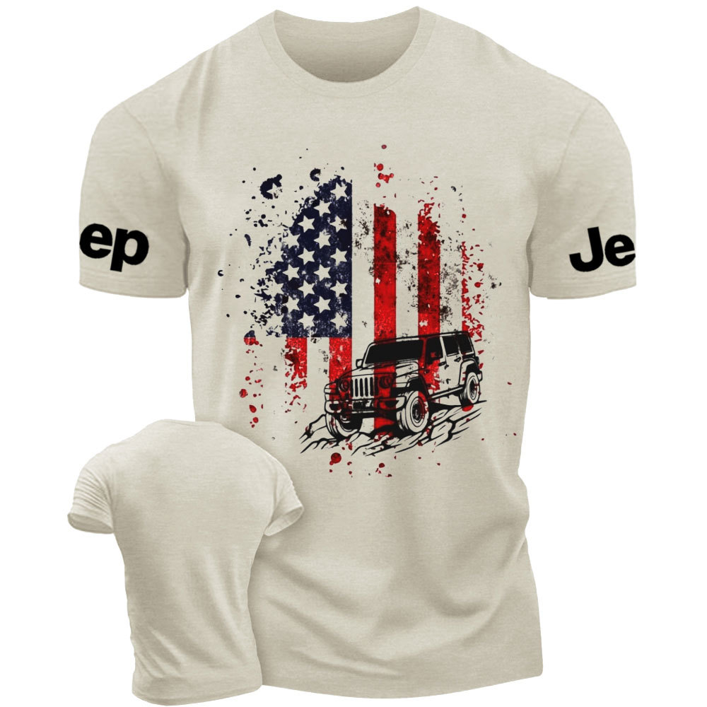 American Flag Off-road Jp Patriotic Expedition T-Shirt