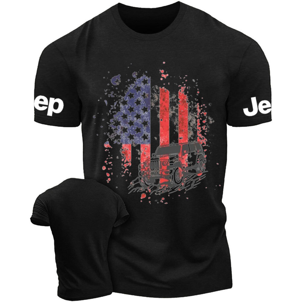 American Flag Off-road Jp Patriotic Expedition T-Shirt