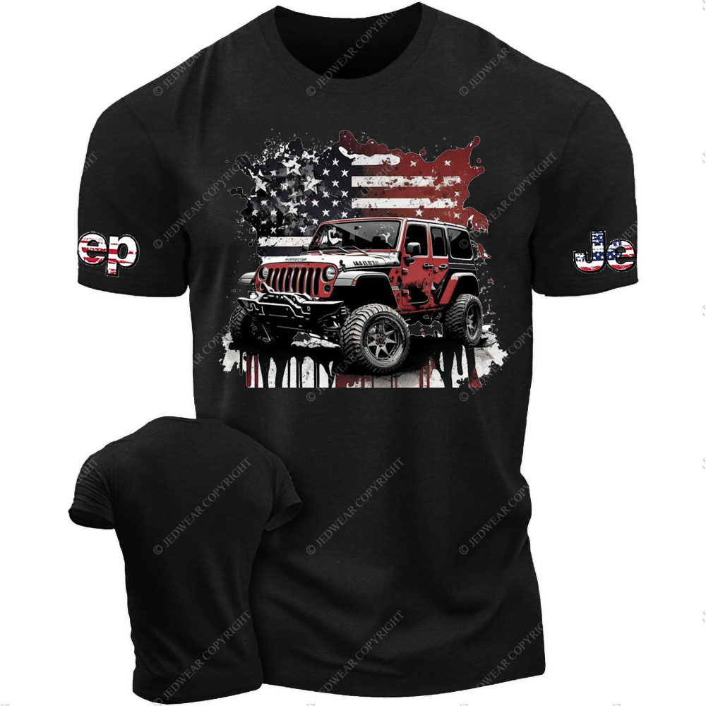 American Flag Jp Splash Art T-Shirt