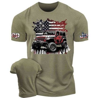 American Flag Jp Splash Art T-Shirt