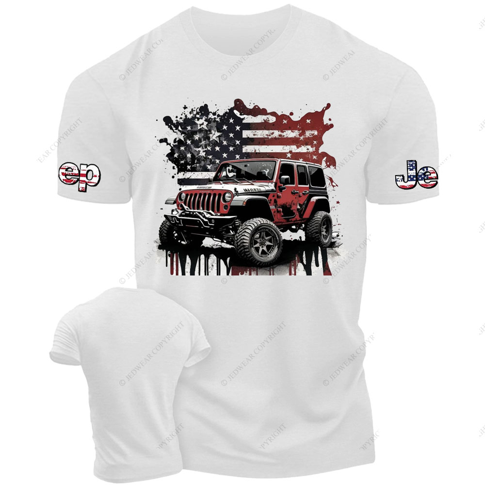American Flag Jp Splash Art T-Shirt