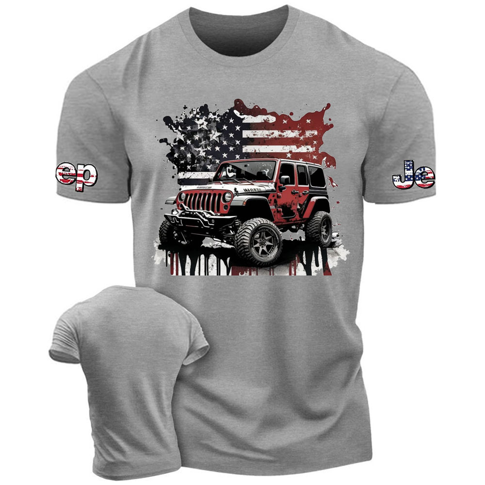 American Flag Jp Splash Art T-Shirt