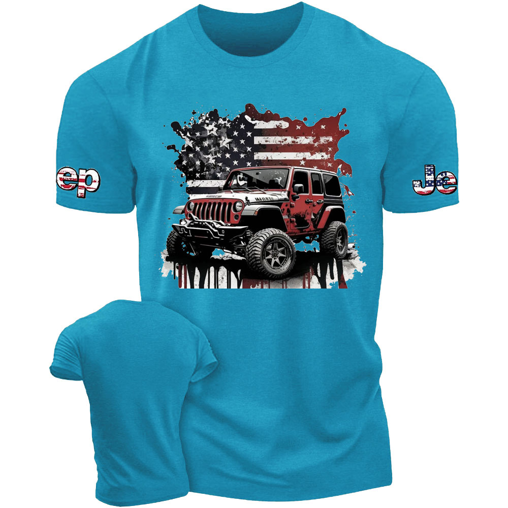 American Flag Jp Splash Art T-Shirt