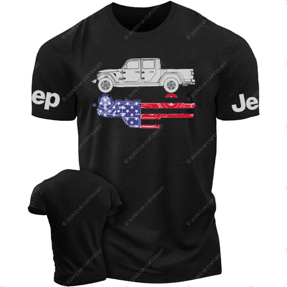 Gladiator US Flag Outline Jp T-Shirt