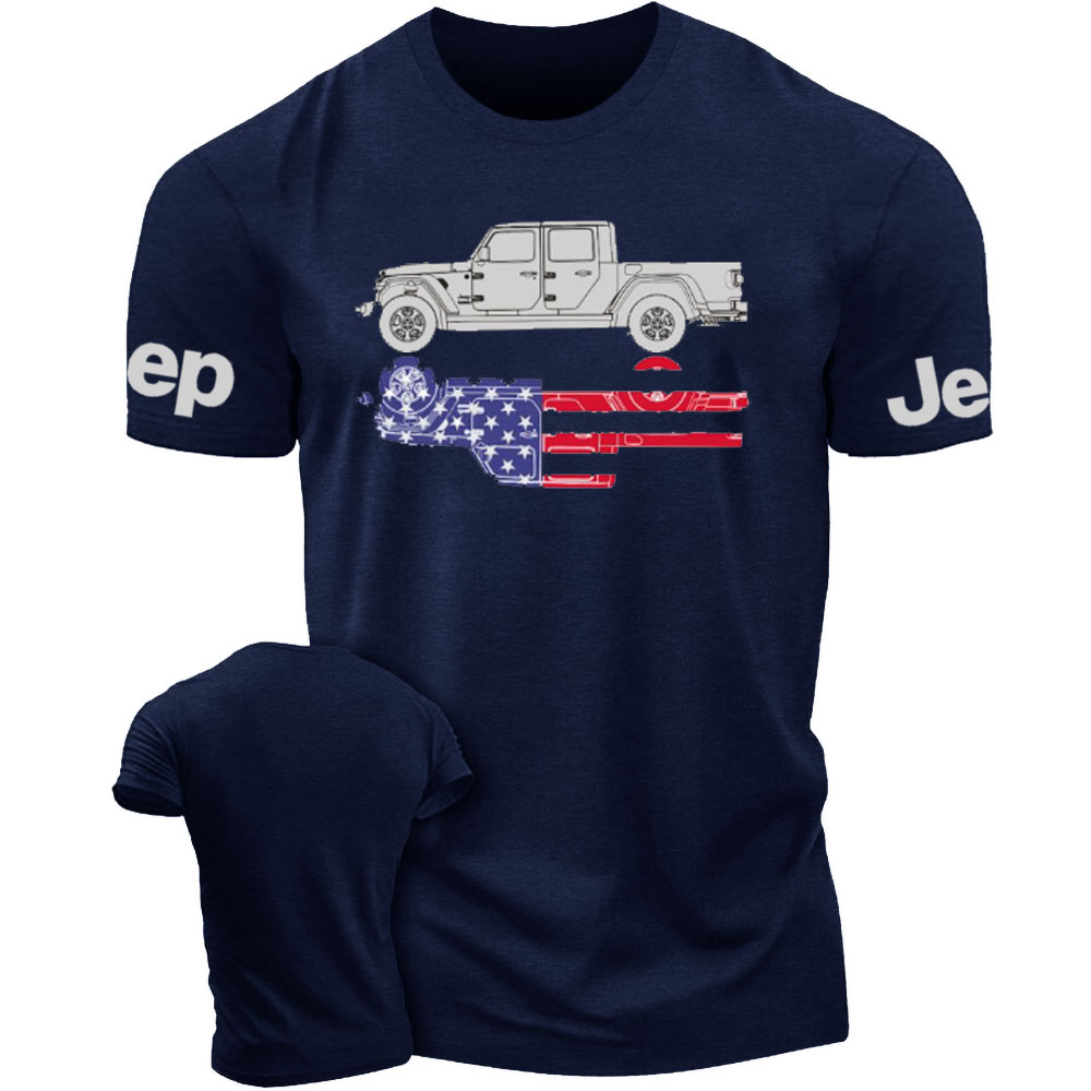 Gladiator US Flag Outline Jp T-Shirt