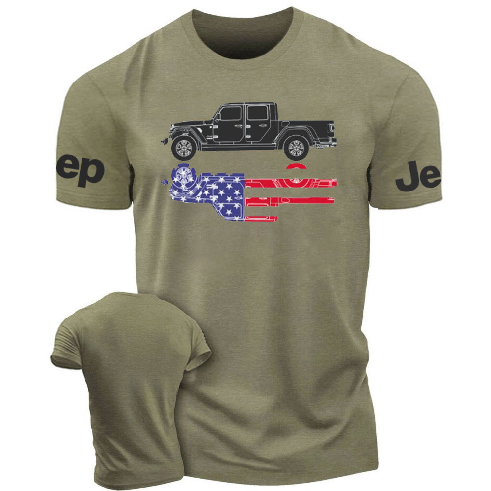 Gladiator US Flag Outline Jp T-Shirt