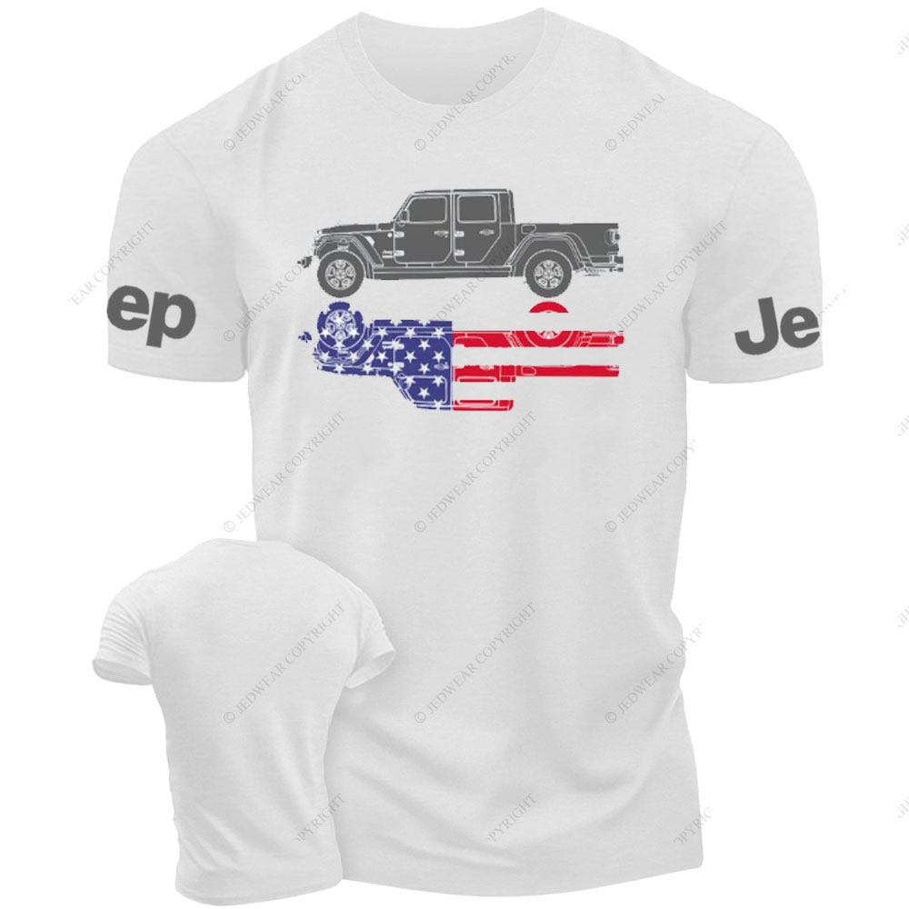Gladiator US Flag Outline Jp T-Shirt
