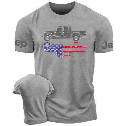 Gladiator US Flag Outline Jp T-Shirt