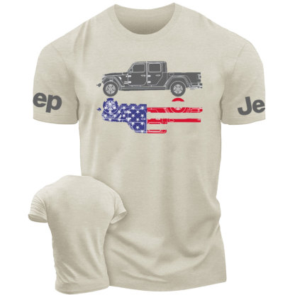 Gladiator US Flag Outline Jp T-Shirt