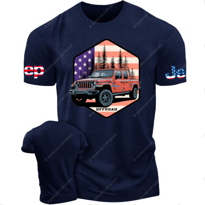 Jp Gladiator JT US Flag Offroad T-Shirt