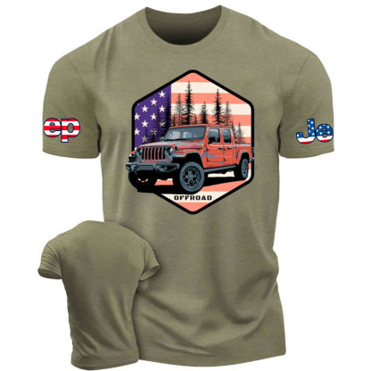 Jp Gladiator JT US Flag Offroad T-Shirt
