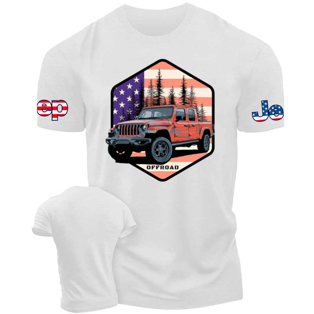Jp Gladiator JT US Flag Offroad T-Shirt