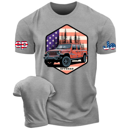 Jp Gladiator JT US Flag Offroad T-Shirt