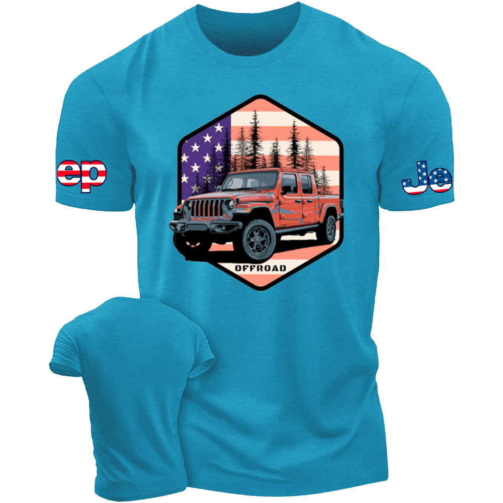 Jp Gladiator JT US Flag Offroad T-Shirt