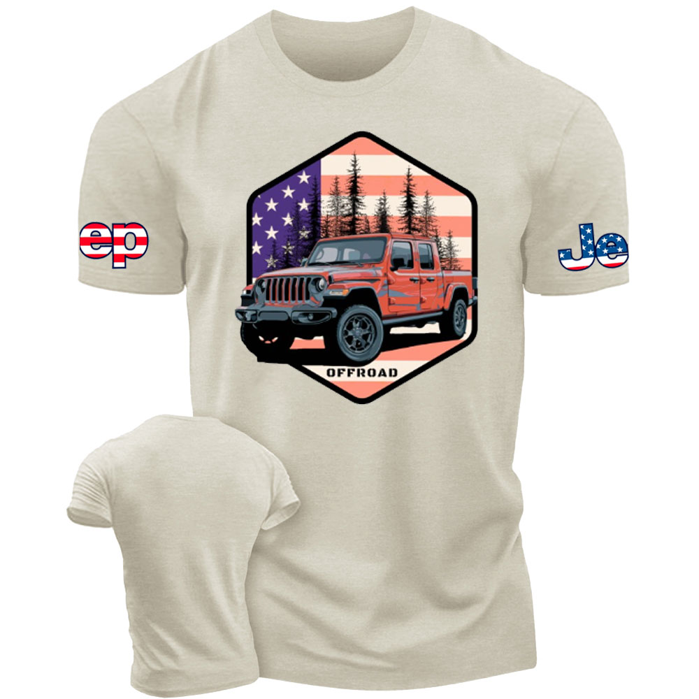 Jp Gladiator JT US Flag Offroad T-Shirt