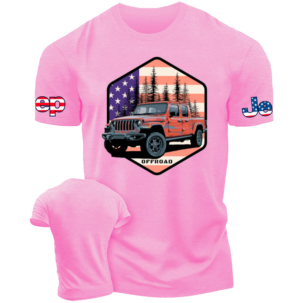 Jp Gladiator JT US Flag Offroad T-Shirt