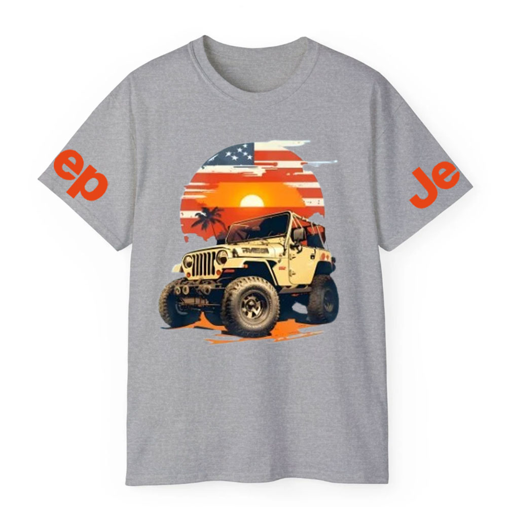 Vintage Summer Beach Flag Sunset Jp Lover T-Shirt