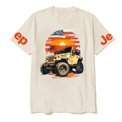 Vintage Summer Beach Flag Sunset Jp Lover T-Shirt