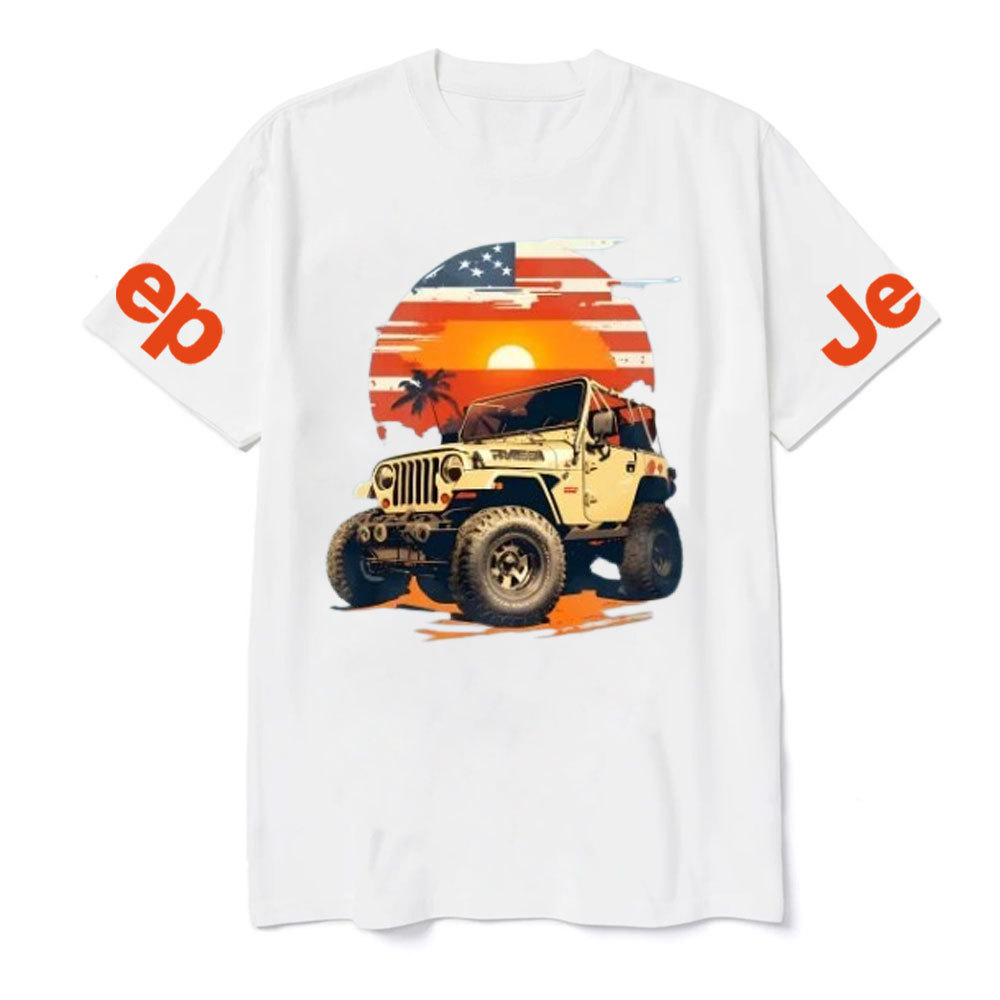 Vintage Summer Beach Flag Sunset Jp Lover T-Shirt