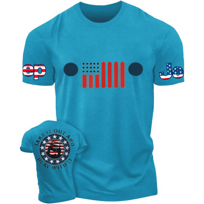 7 Slot Grille American Flag Take it Out and Play with it Jp Lover T-Shirt