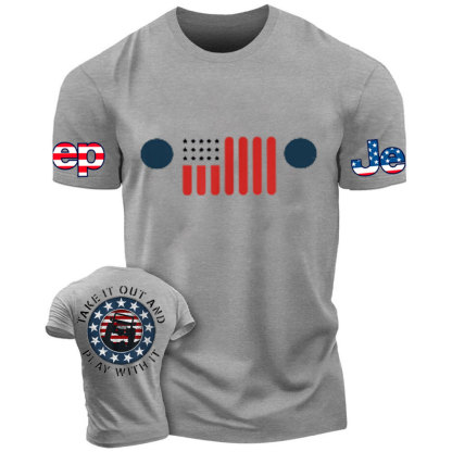 7 Slot Grille American Flag Take it Out and Play with it Jp Lover T-Shirt