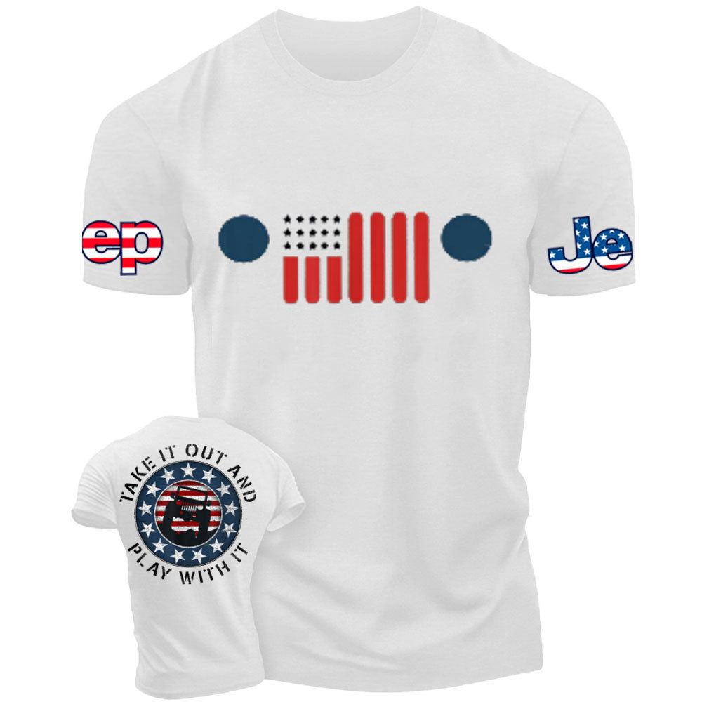 7 Slot Grille American Flag Take it Out and Play with it Jp Lover T-Shirt