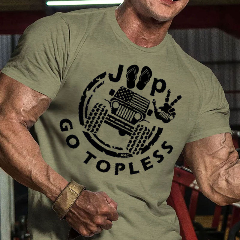 JP, Flip Flop Go Topless Men T-Shirt