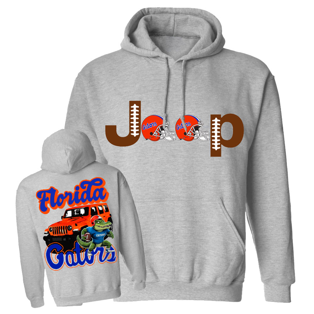 Florida Jp Gats Orange Helemet Jp Casual Hoodie