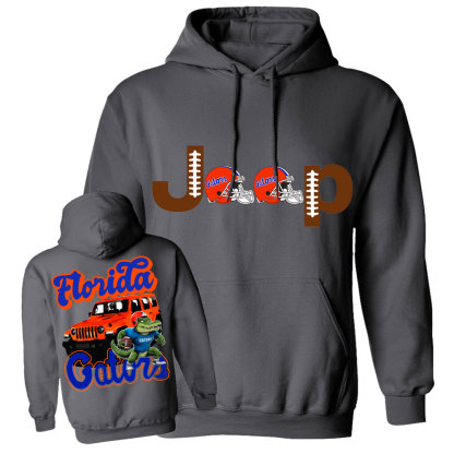 Florida Jp Gats Orange Helemet Jp Casual Hoodie
