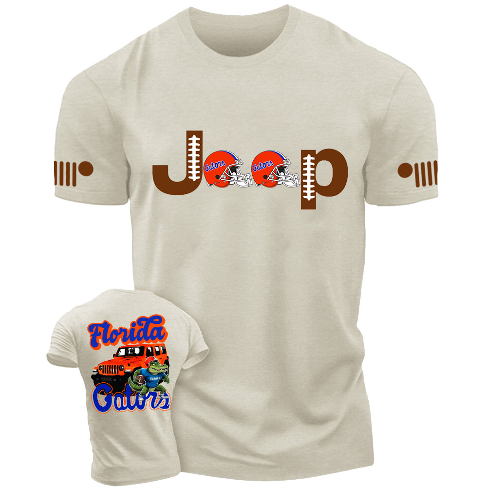 Florida Jp Gats Orange Helemet Jp T-shirt