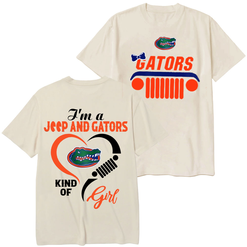 Florida Gators Football Team Heart Jp Girl T-Shirt