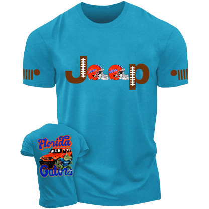 Florida Jp Gats Orange Helemet Jp T-shirt