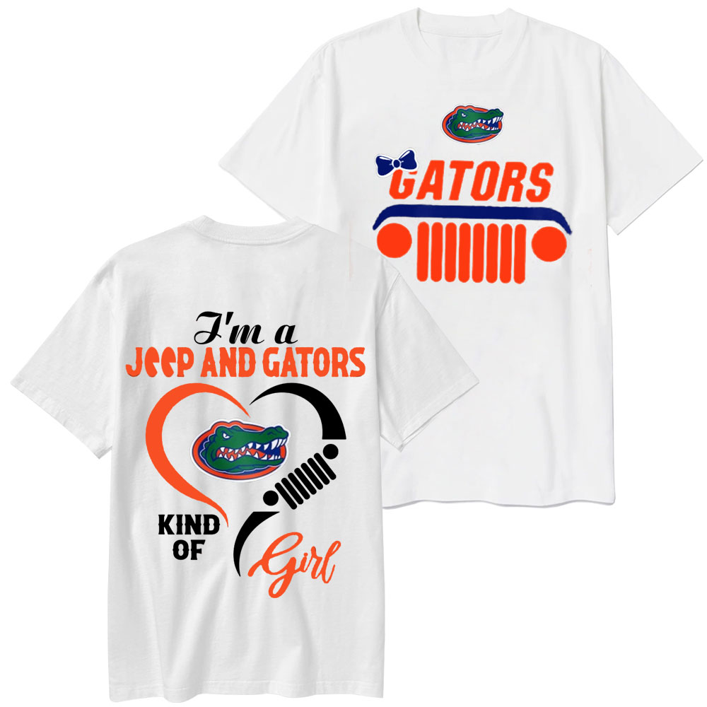 Florida Gators Football Team Heart Jp Girl T-Shirt