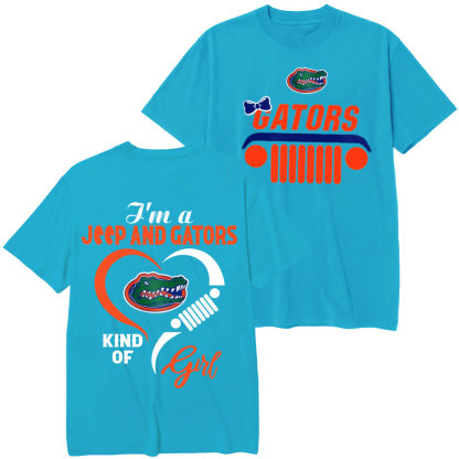 Florida Gators Football Team Heart Jp Girl T-Shirt