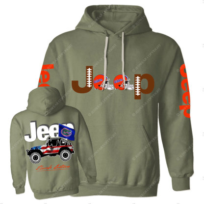 Jp Florida Football Flag Casual Hoodie