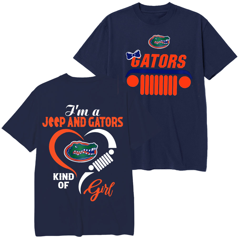 Florida Gators Football Team Heart Jp Girl T-Shirt