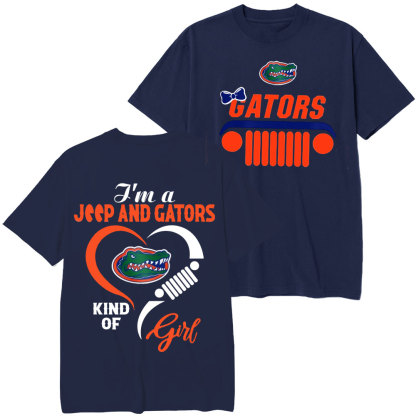 Florida Gators Football Team Heart Jp Girl T-Shirt