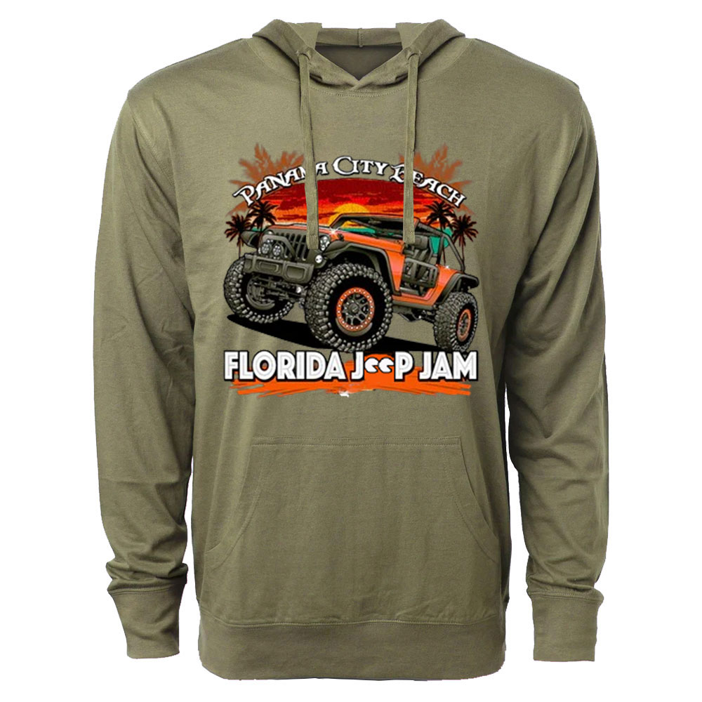 Florida Jp Jam Dark Design Oversized Lightweight Hoodie