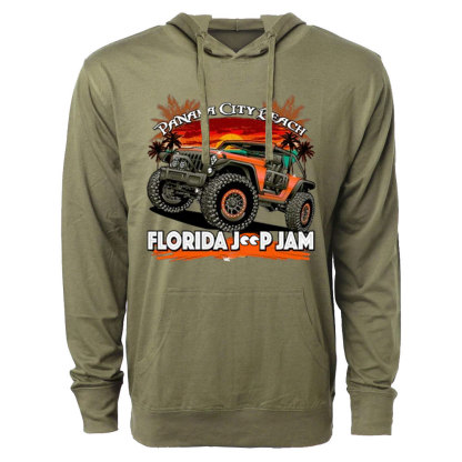 Florida Jp Jam Dark Design Oversized Lightweight Hoodie
