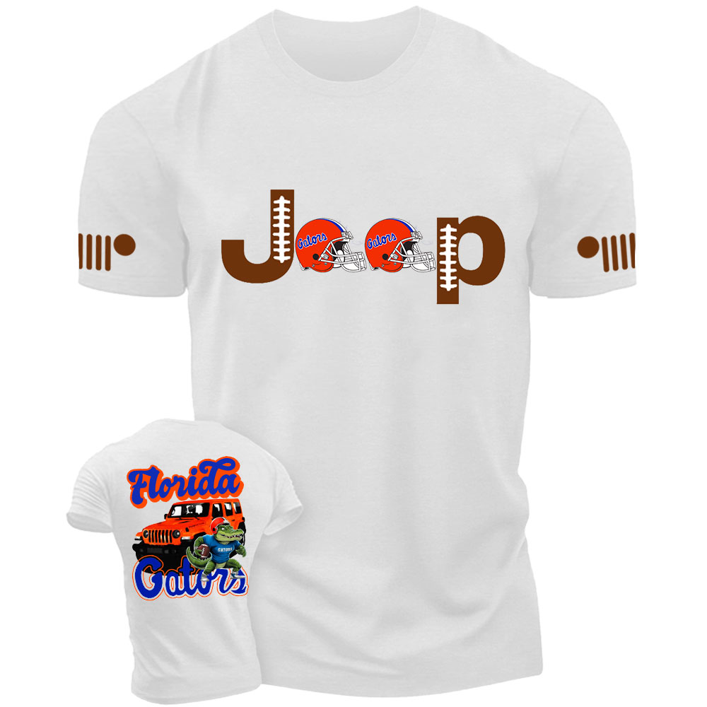 Florida Jp Gats Orange Helemet Jp T-shirt
