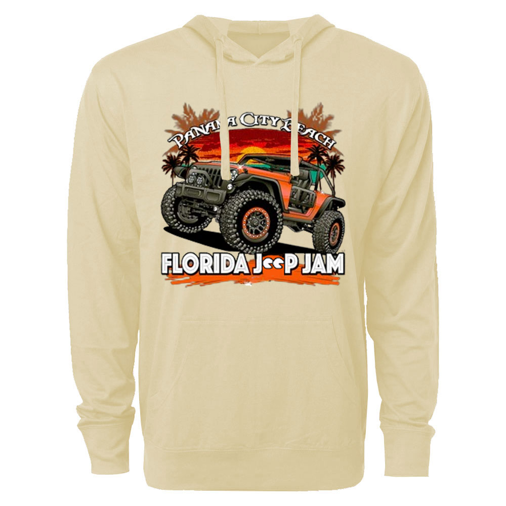 Florida Jp Jam Dark Design Oversized Lightweight Hoodie