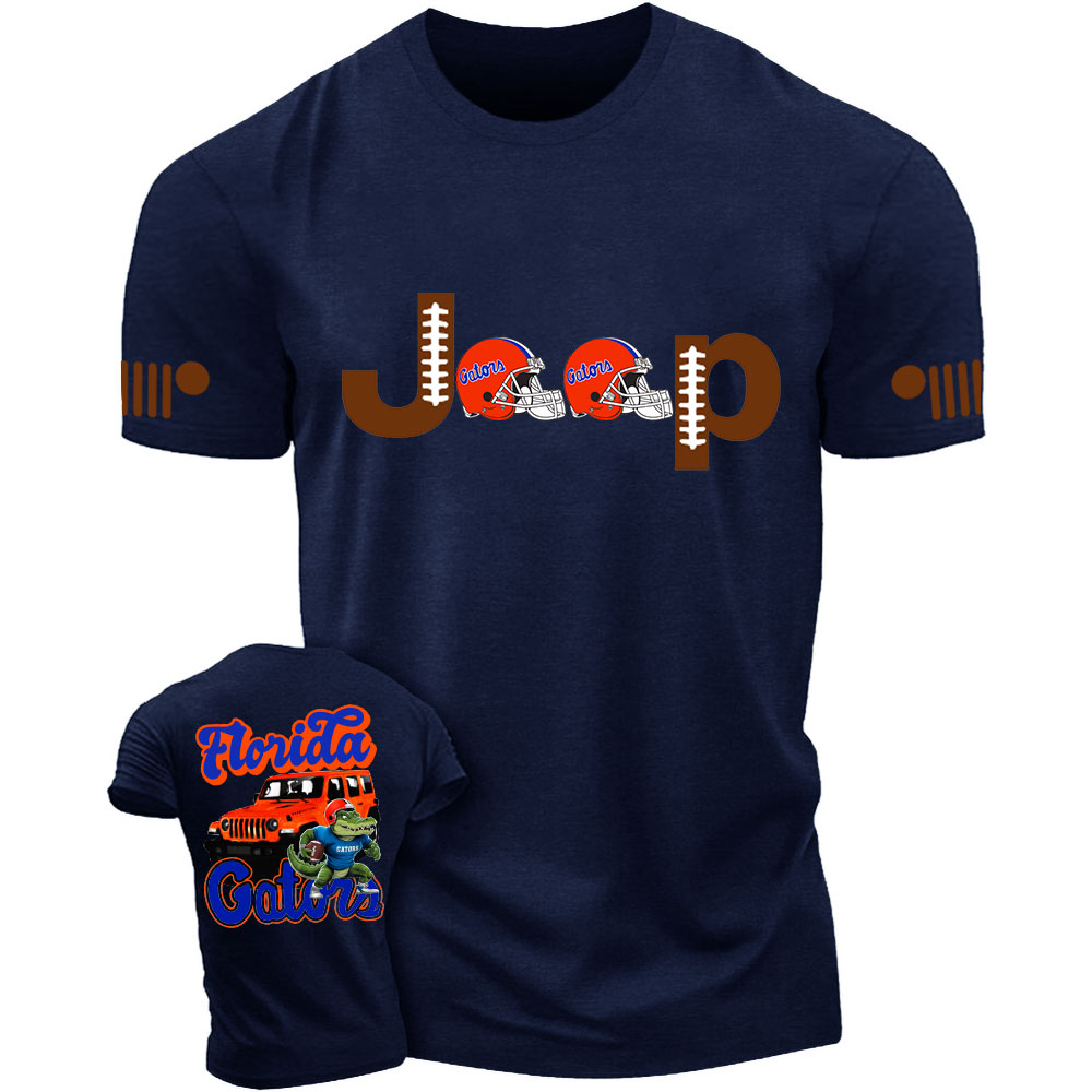 Florida Jp Gats Orange Helemet Jp T-shirt