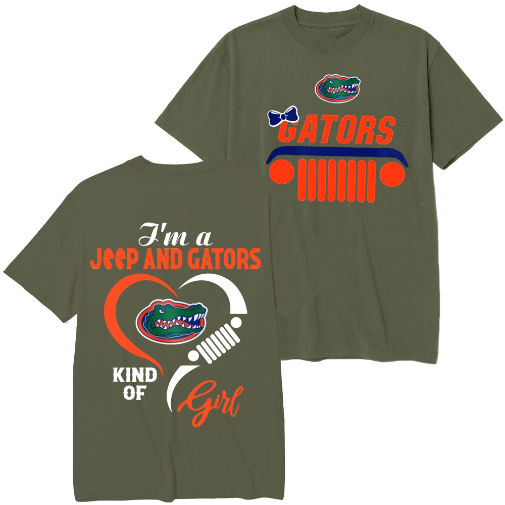 Florida Gators Football Team Heart Jp Girl T-Shirt