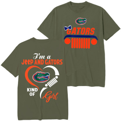 Florida Gators Football Team Heart Jp Girl T-Shirt