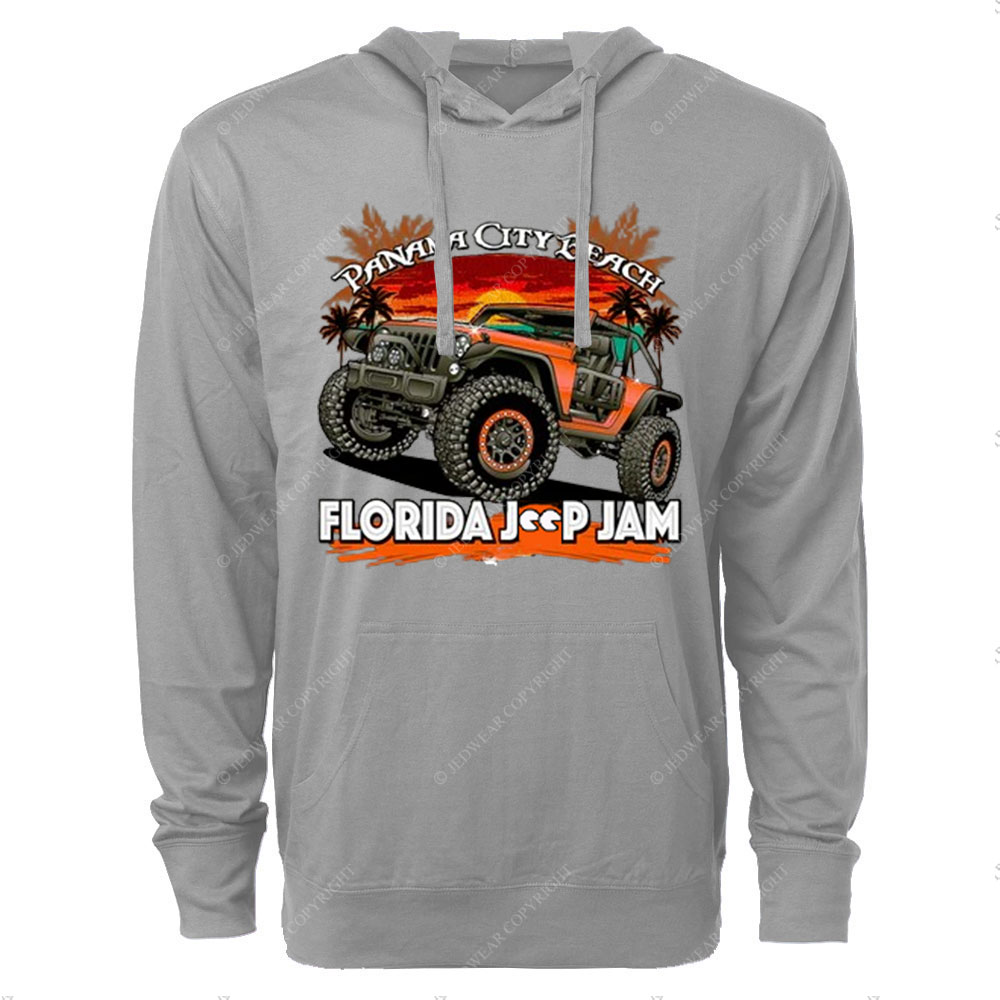 Florida Jp Jam Dark Design Oversized Lightweight Hoodie